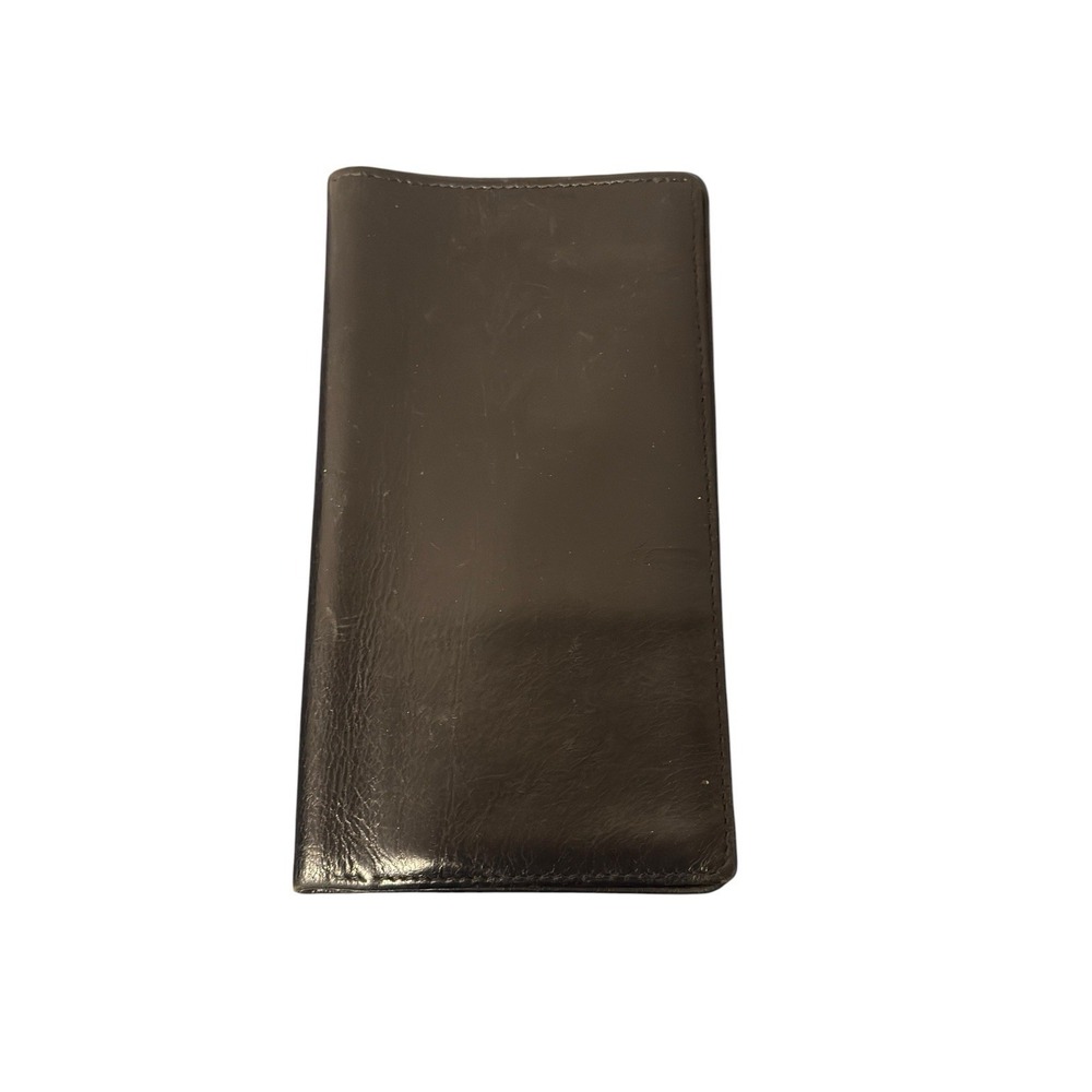 Exeter Men's Black Bifold Wallet w/ ID Window, Credit Card Slots Italian Leather